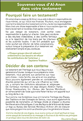 Souvenez‑vous d’Al‑Anon dans votre testament (FS‑38)