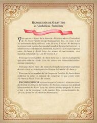 Resolución de Gratitud